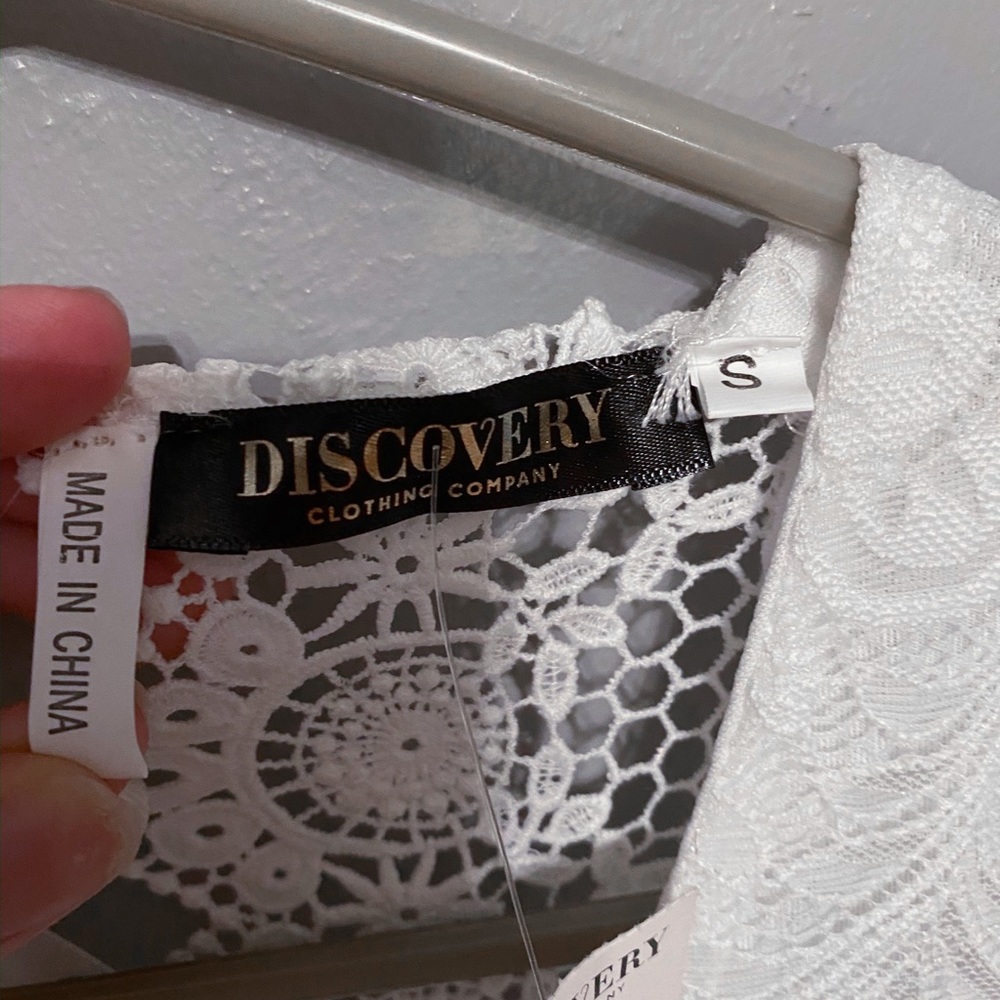 Discovery White Lace Bodysuit S - Picture 3 of 4